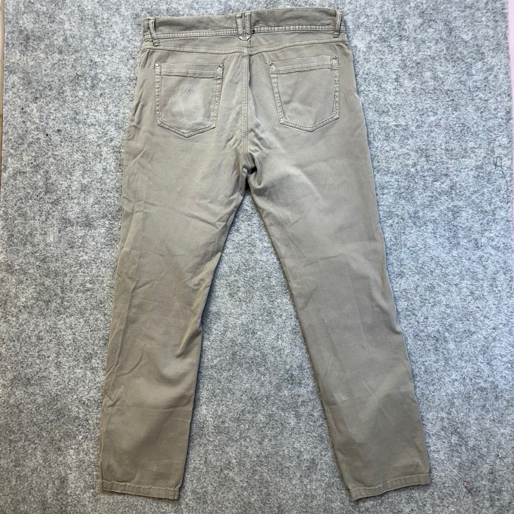 Halsey 44 Textured Dobby Pants Mens 34 Taupe Brown Good 5-Pocket Trousers - Picture 2 of 11